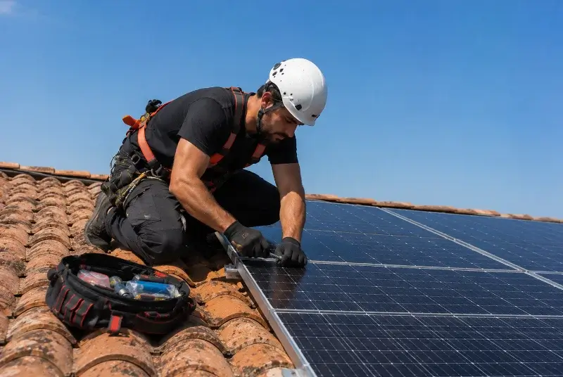 Maintenance et monitoring de panneaux solaires à Latour-de-France